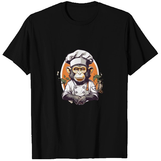 monkey chef T Shirts