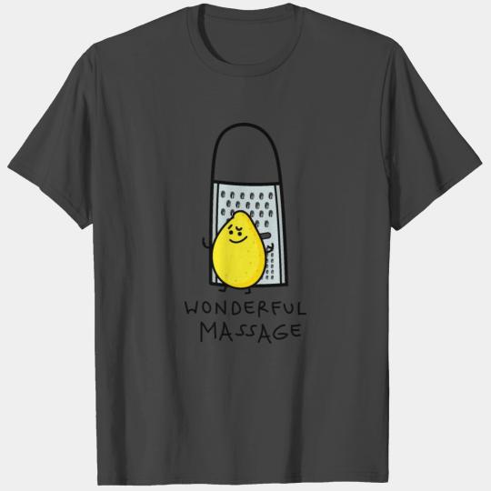 Massage for funny lemon T Shirts