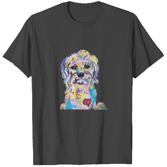 Shaggy Dog Animati Painting Design T Shirts