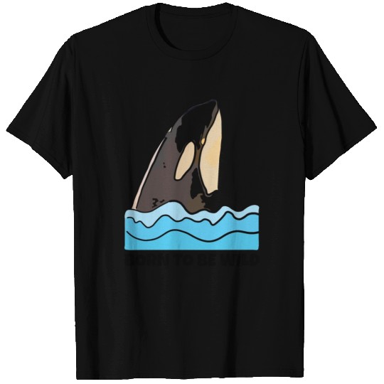 Born to Be Wild: Playful Orca Design T Shirts