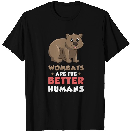Wombat Australian Animal Lover T Shirts