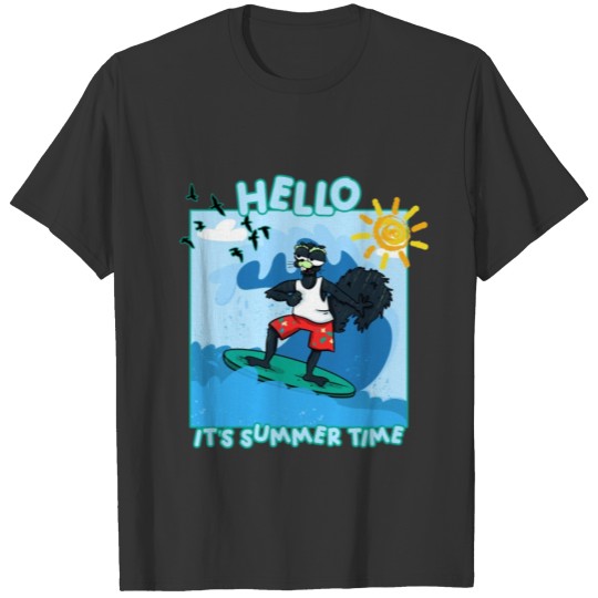 Hello It's Summer Time Funny NFT Cartoon Art T Shirts