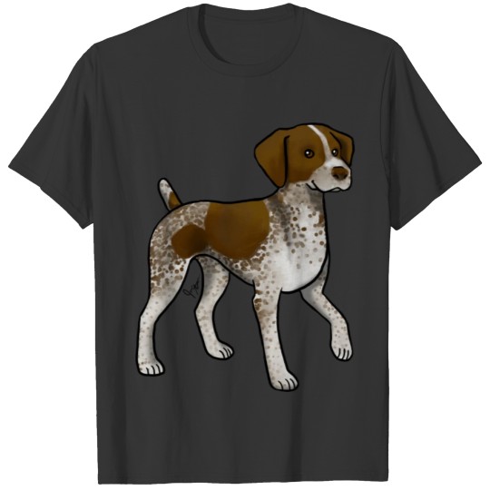 Dog German Shorthaired Pointer Liver And White T Shirts
