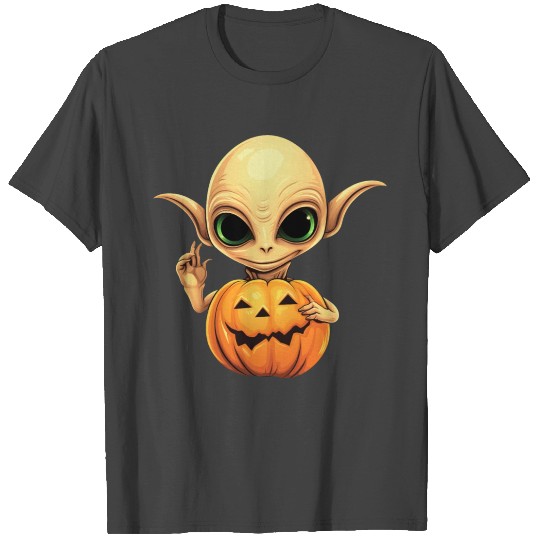 Orange Alien Pumpkin: Halloween from Outer Space T Shirts