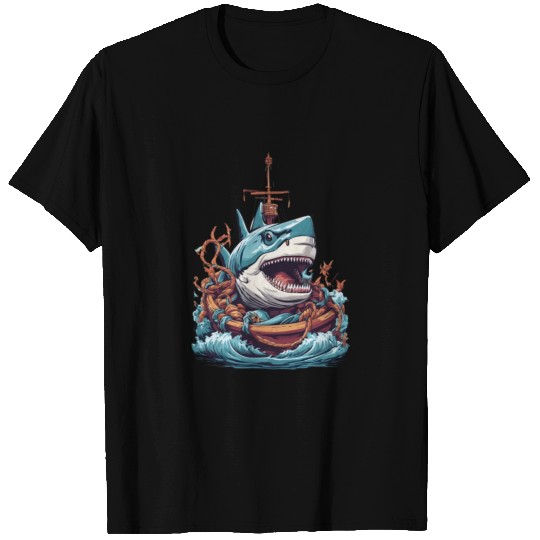 shark attack T Shirts