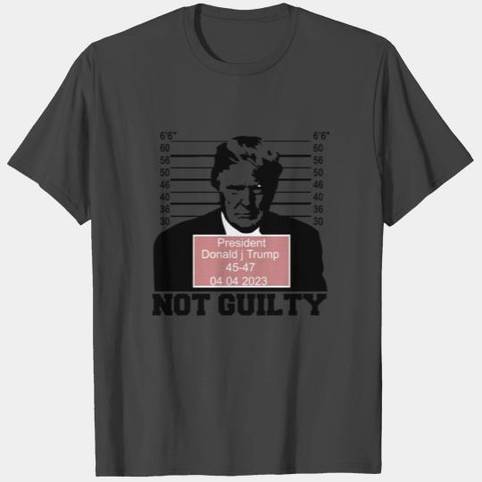 Donald-Trump Police Mugshot Photo Not Guilty 45-47 T Shirts