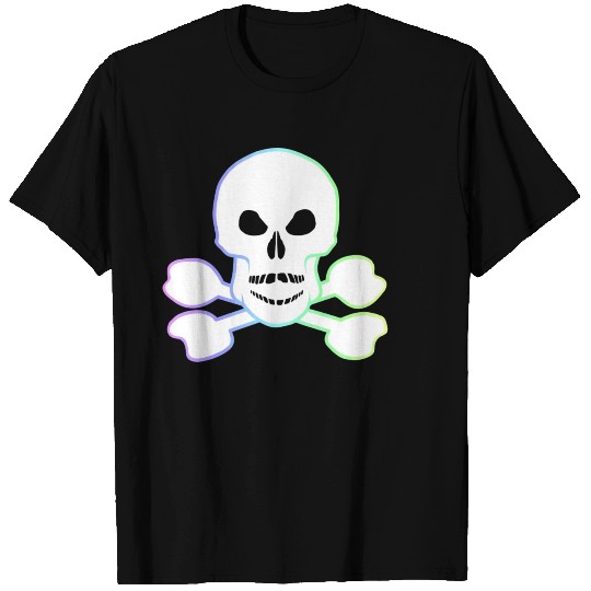 White Skull And Crossbones T Shirts