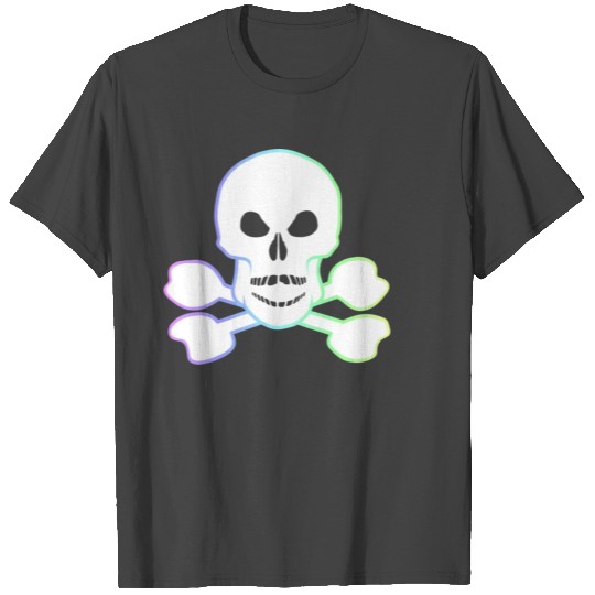 White Skull And Crossbones T Shirts