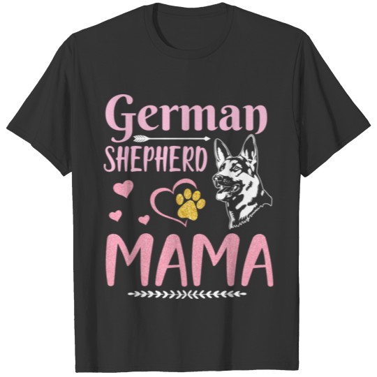S26s Happy Mother Day German Shepherd Dog Lover T Shirts