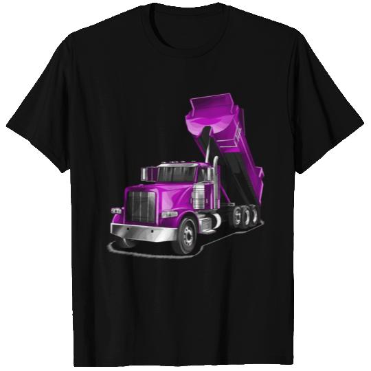 Dump Truck Purple T Shirts