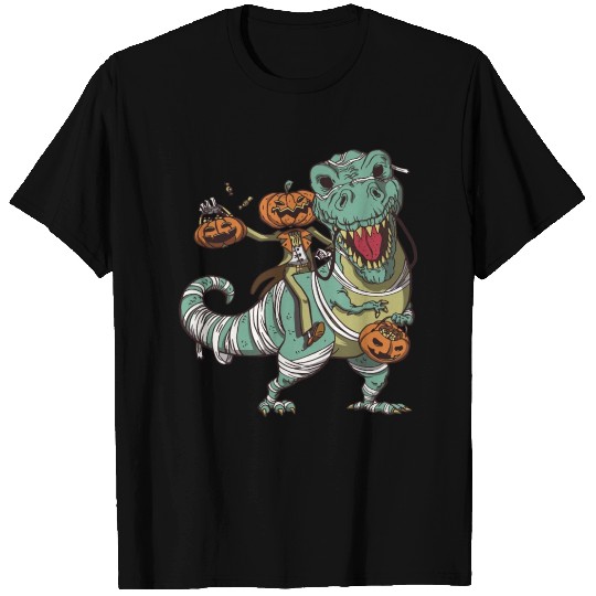 Halloween Jack O' Lantern and t-rex T Shirts