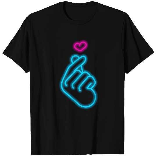 K Pop Hand Symbol Finger Heart Korean Pop Music T Shirts