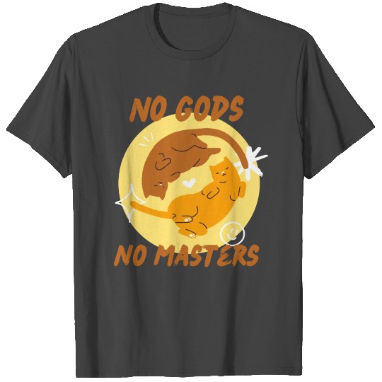 No Gods No Masters Cute Anarchist Cat T Shirts