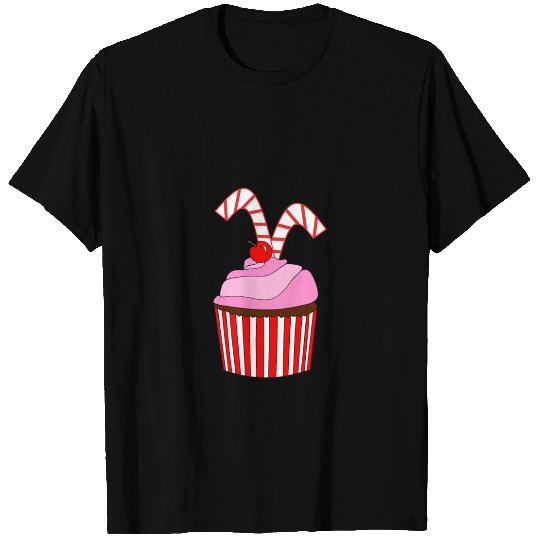 Cupcakes And Candy Canes T Shirts