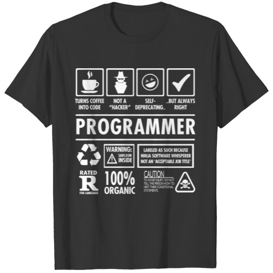 Turns Coffee Into Code Funny Programmer T Shirts