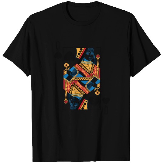 Halloween Playing Card Queen Of Spades T Shirts