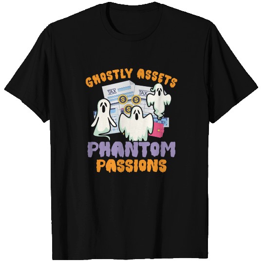 Ghostly Assets Phantom Passions Scary Halloween T Shirts