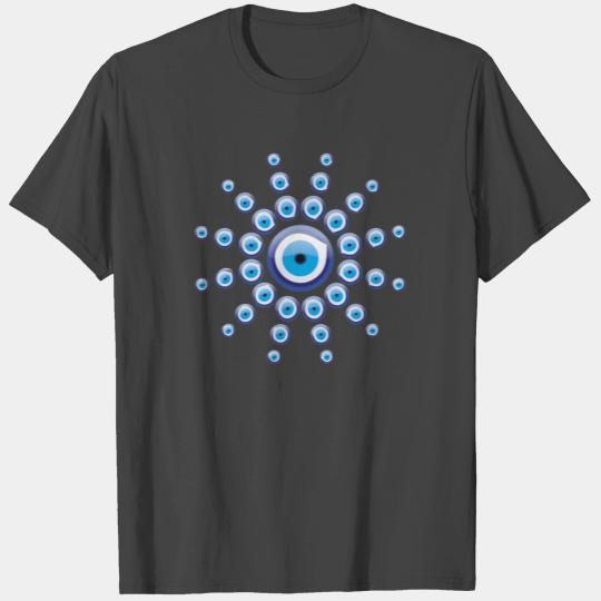 Evil Eye Protection Mati Nazar Talisman Greek Star T Shirts
