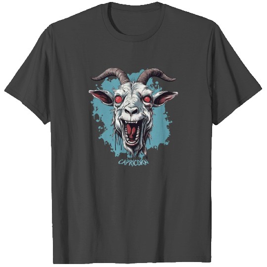 Halloween Zombie Capricorn Zodiac Sign T Shirts