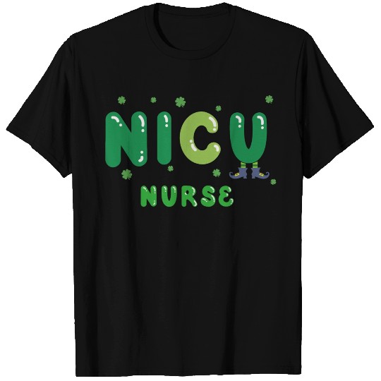 Cute NICU nurse St. Patrick's design T Shirts