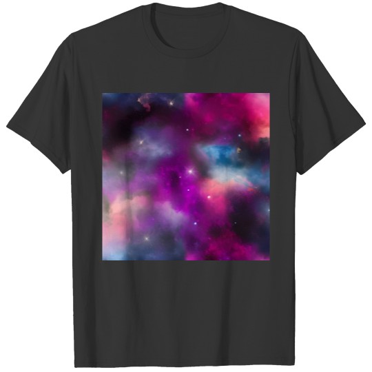 Galaxy nebula abstract design T Shirts