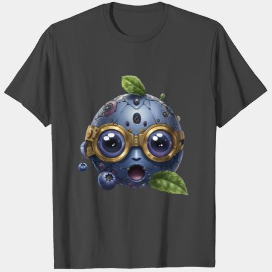 Steampunk Blueberry Face Fruit T Shirts
