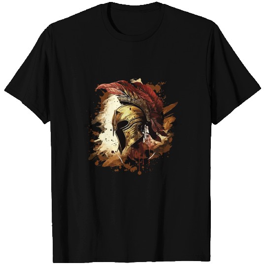 Spartan Helmet Sparta Workout Gladiator T Shirts