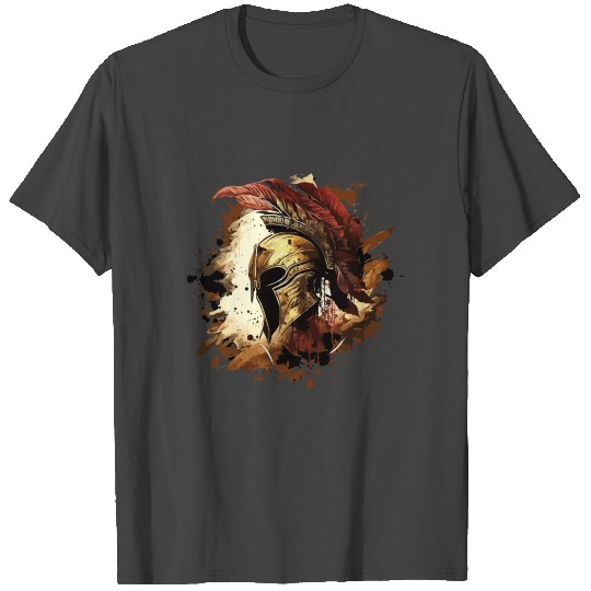 Spartan Helmet Sparta Workout Gladiator T Shirts