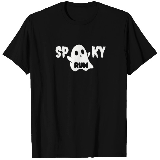Spooky Ghost Halloween Run T Shirts