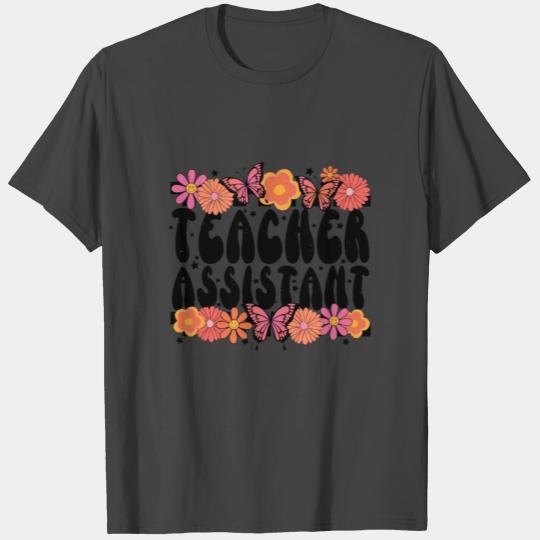 Floral Teacher Assistant T Shirts
