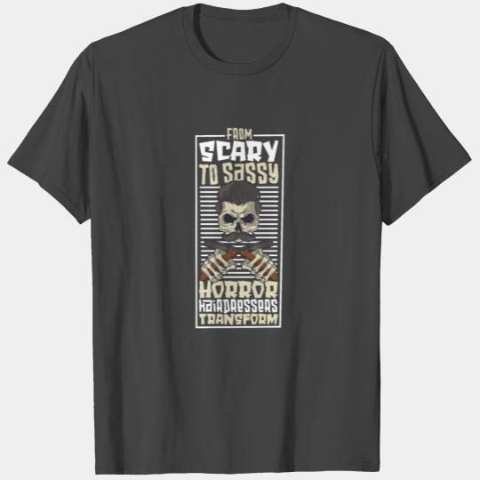 Horror Barber Spooky Hairdresser Hairstylist Hair T Shirts