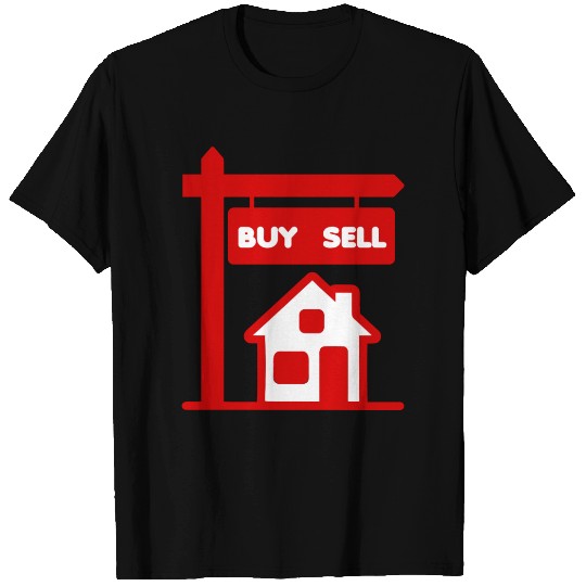 Buy sell red logo broker T Shirts