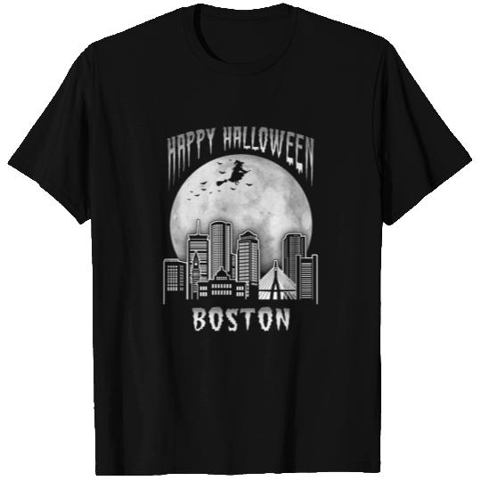 Happy Halloween Boston Massachusetts T Shirts