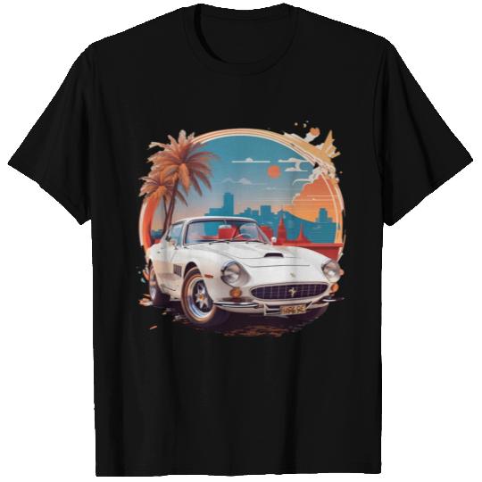 Classic car meets sunrise T Shirts