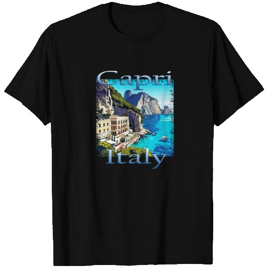 Italy Capri Campania Unique Design T Shirts