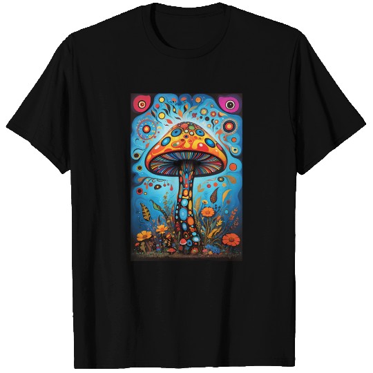 Mushroom forest art T Shirts