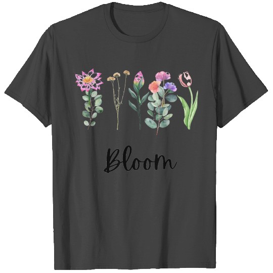 Bloom Floral Print T Shirts
