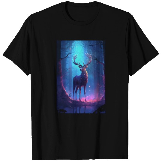 Deer In The Forest Mysterious T Shirts