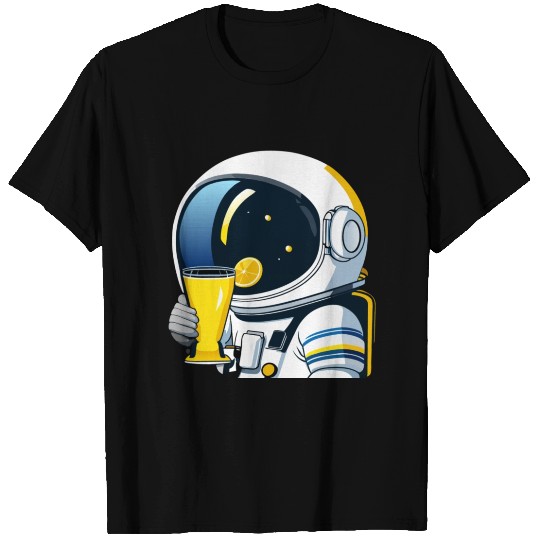 astronaut drinks lemon tea T Shirts