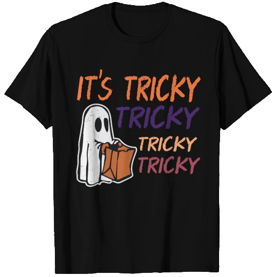 It s Tricky Boo Ghost Funny Halloween Costume T Shirts