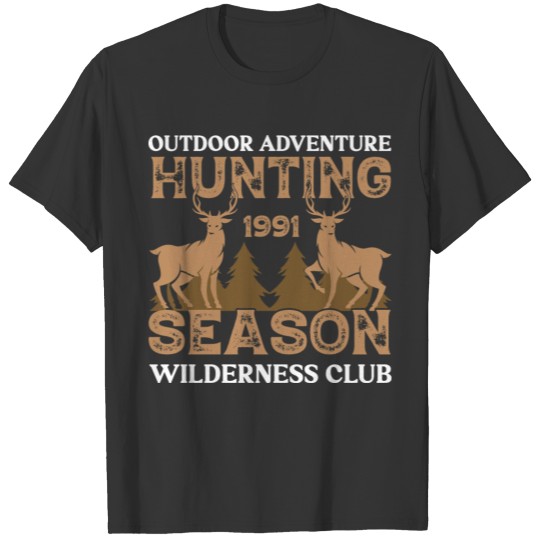 Outdoor Adventure Hunting 1991 Season T Shirts