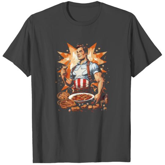 Red, White, and Grateful American Thanksgiving T Shirts