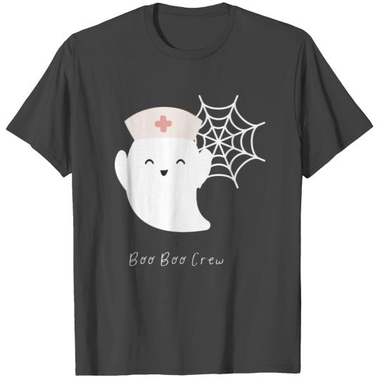 Boo Boo Crew, Nurse Ghost Funny Halloween T Shirts