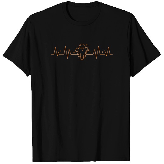 Halloween Boo Ghost Heart Beat Rate Halloween T Shirts