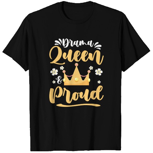 Drama Queen Crown Theater T Shirts