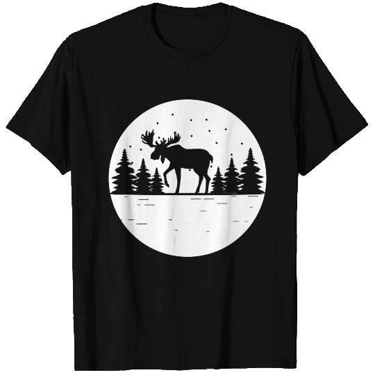 Moose Forest Deer Elk Canada Nature Wilderness T Shirts