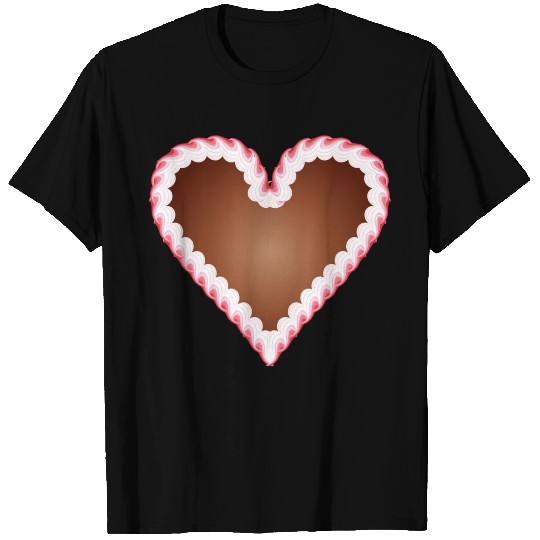 Gingerbread heart folk festival with icing T Shirts