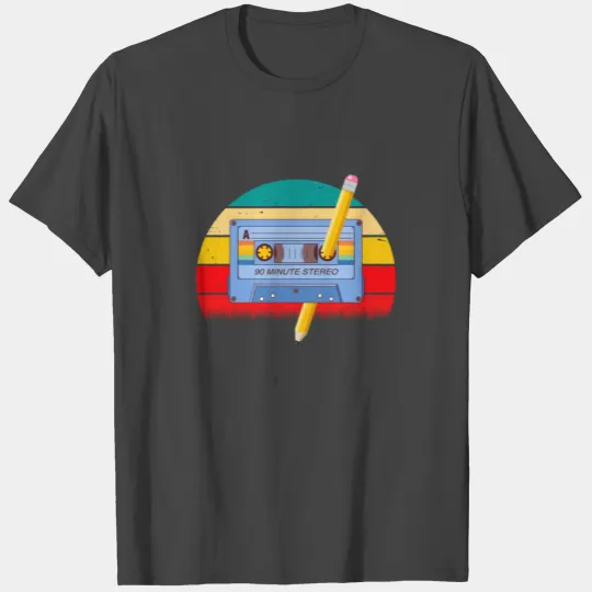 80's Cassette Tape 1990s Pencil Winding Cassette T Shirts
