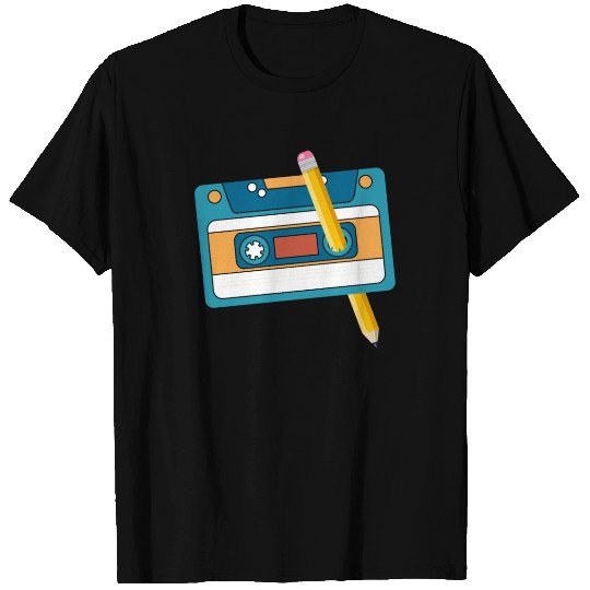 80's Cassette Tape 1990s Pencil Winding Cassette T Shirts