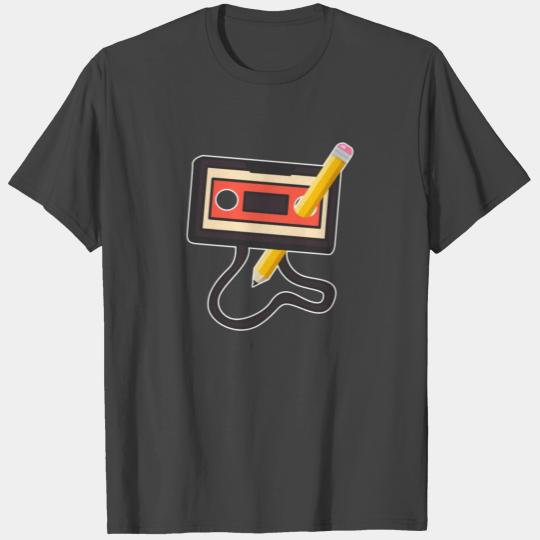 80's Cassette Tape 1990s Pencil Winding Cassette T Shirts